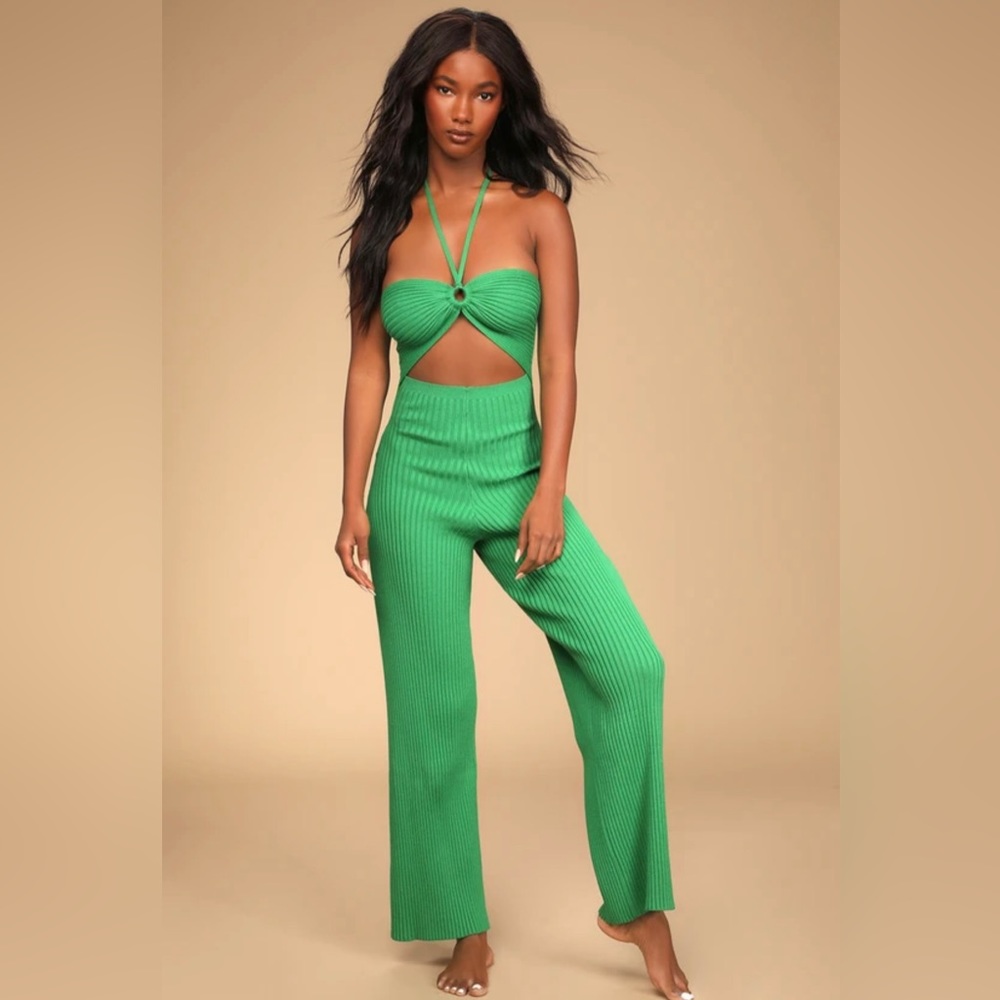 Green Lulus jumpsuit
